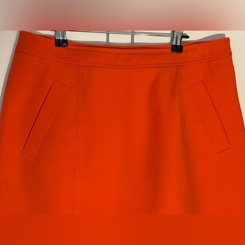 Ann Taylor A-Line Skirt – Size 10 – Orange-Red (Leaning Orange) - Picture 3 of 6